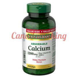 Nature’s Bounty Absorbable Calcium 1200mg 200 softgels