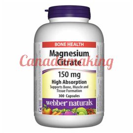 webber naturals Magnesium Citrate 150 mg 300 capsules