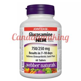 Webber naturals Glucosamine with NEM Natural Eggshell Membrane 750/250 mg 60 tablets