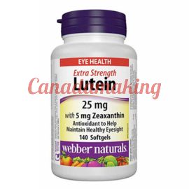 webber naturals Lutein 25 mg with Zeaxanthin 5 mg Softgels 140 count