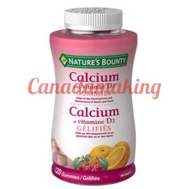 Nature’s Bounty Calcium with Vitamin D3 Adult Gummies 120 gummies