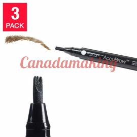 Mistura Accubrow Eyebrow Pen with Trident Tip 3 pack