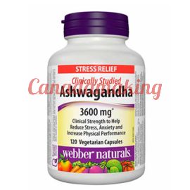 webber naturals Ashwagandha Vegetarian Capsules 120 count